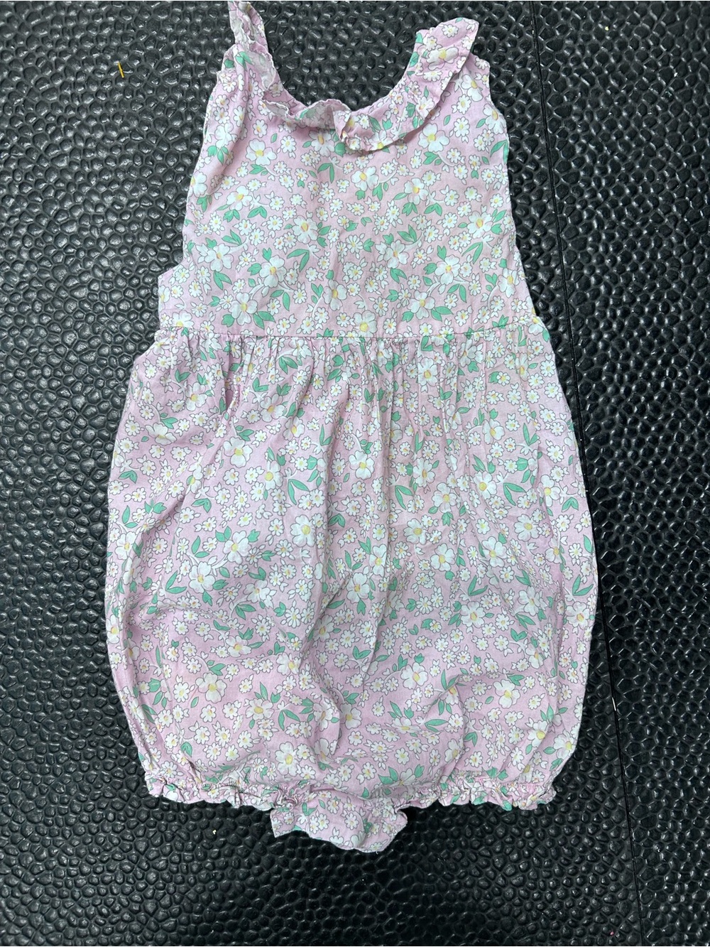 Little English Girls Floral Bubble Romper 2T